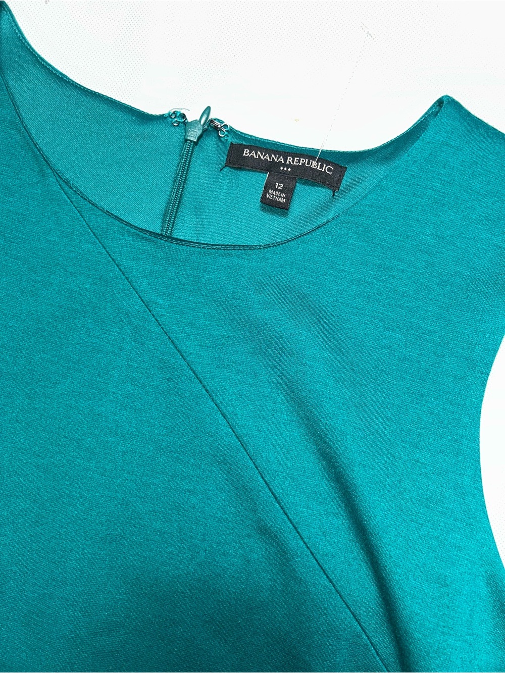 Banana Republic green sleeveless fitted dress size 12 - Picture 2 of 4